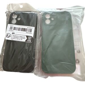 1 Silicone & 1 Hard Case For IPhone 12